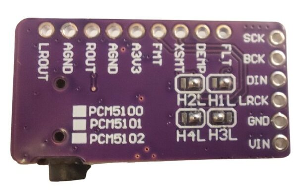 DAC solder bridges config